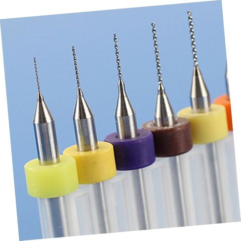 Gadpiparty 10pcs Tungsten Carbide Drill Bits Set to Precision PCB Engraving Tools for CNC High Strength Cutting Performance in Saudi Arabia