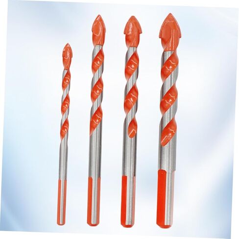 jojofuny 4pcs Triangle Drill Bits Handle Hole Opener Carbide Tip for DIY Ceramic Glass Wall Tile in Saudi Arabia