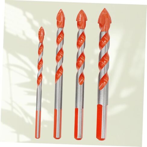 jojofuny 4pcs Triangle Drill Bits Handle Hole Opener Carbide Tip for DIY Ceramic Glass Wall Tile in Saudi Arabia