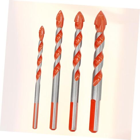 jojofuny 4pcs Triangle Drill Bits Handle Hole Opener Carbide Tip for DIY Ceramic Glass Wall Tile in Saudi Arabia