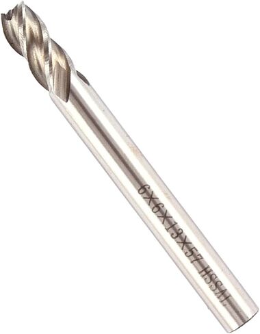 End Mill Cutter, 6mm 4 Flutes End Mill Set, Straight Shank End Mill Cutter Drill Bit Tool for Wood Steel Iron,Spiral Milling Cutter in Saudi Arabia