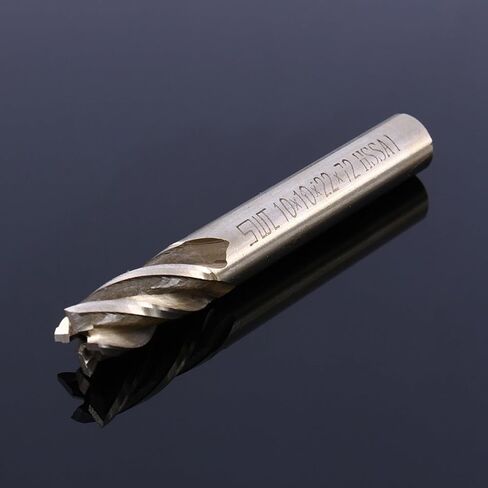 End Mill Cutter, 10Mm 4 Flutes End Mill Set, Straight Shank End Mill Cutter Drill Bit Tool for Wood Steel Iron,Spiral Milling Cutter in Saudi Arabia