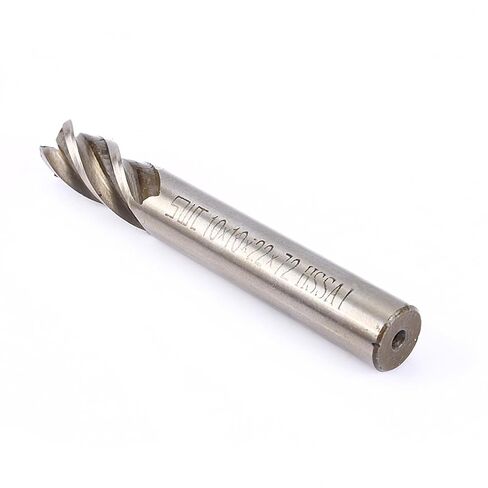 End Mill Cutter, 10Mm 4 Flutes End Mill Set, Straight Shank End Mill Cutter Drill Bit Tool for Wood Steel Iron,Spiral Milling Cutter in Saudi Arabia