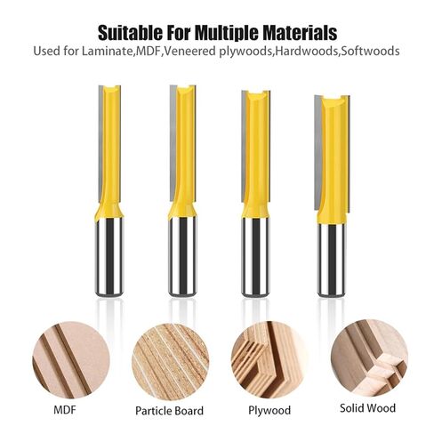 12mm Shank 2 Flute Straight Bit Woodworking Tools Router Bit for Wood Tungsten Carbide Endmill Milling Cutter 1Pcs(12X12.7X63) in Saudi Arabia