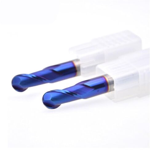 2 Flute HRC65 Ball Nose Endmills 1mm 2mm 3mm 4mm 5mm Machining Tungsten Steel Sprial Milling Cutter Ball Nose End Mill(R5.0x10Dx75L) in Saudi Arabia