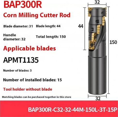 قطع الطحن بار BAP300R BAP400R مركز التصنيع التخشين الذرة قاطعة المطحنة شريط القاطع القرص (300R C32-32-44-150-3) in Kuwait
