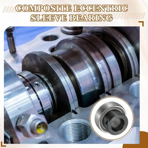 uxcell 2Pcs SA205-014 Insert Bearing 0.9" Bore, Spherical Insert Bearing Chrome Steel (GCR15) with Eccentric Locking Collar in Saudi Arabia