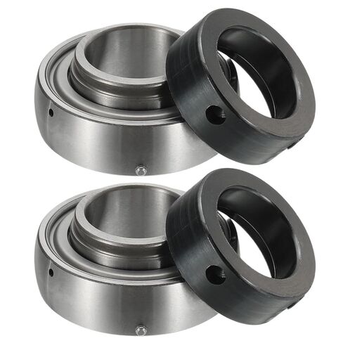 uxcell 2Pcs SA205-014 Insert Bearing 0.9" Bore, Spherical Insert Bearing Chrome Steel (GCR15) with Eccentric Locking Collar in Saudi Arabia