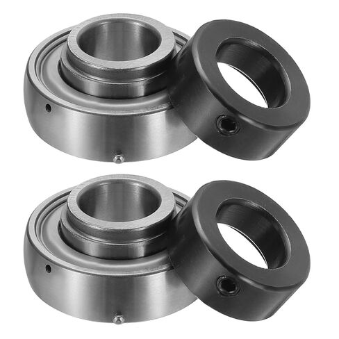 uxcell 2Pcs SA205-014 Insert Bearing 0.9" Bore, Spherical Insert Bearing Chrome Steel (GCR15) with Eccentric Locking Collar in Saudi Arabia