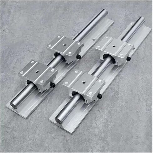 PKJVOQDA 2 قطعة TBR30 L-1300mm دعم السكك الحديدية دليل خطي + 4 قطعة TBR30UU كتل تحمل خطية in Saudi Arabia