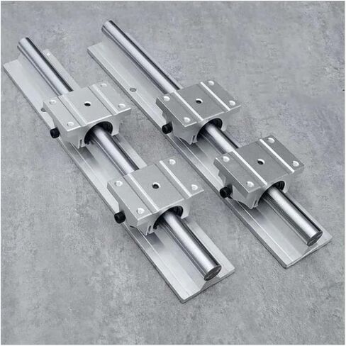 PKJVOQDA 2 قطعة TBR30 L-1300mm دعم السكك الحديدية دليل خطي + 4 قطعة TBR30UU كتل تحمل خطية in Saudi Arabia