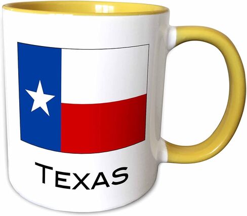 3dRose mug_107393_1 Texas State Flag Ceramic Mug, 11-Ounce in Saudi Arabia