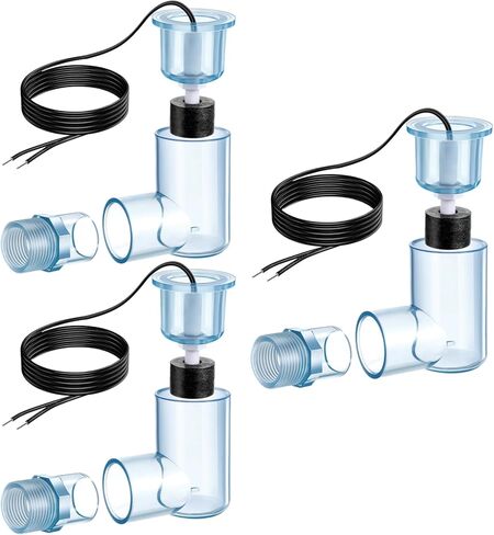 yeesport 6 PCS SS2 AC Float Switches, L Shape AC Float Switch with 3/4 in Adapter & 6 Ft Wire, Water Level Sensor Switch for Air Conditioner Drain, Condensate Overflow Detection, HVAC Safety Accessory in Saudi Arabia