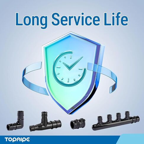 (عبوة من 25) Topaipe 1/2 بوصة PPSU PEX-A توقف نهاية التوصيل، F1960، لأنابيب/أنابيب PEX-A in Kuwait