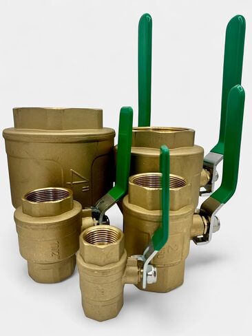 صمام الكرة النحاسية الملولبة | 600 رطل لكل بوصة مربعة | FP (3/4") in Kuwait