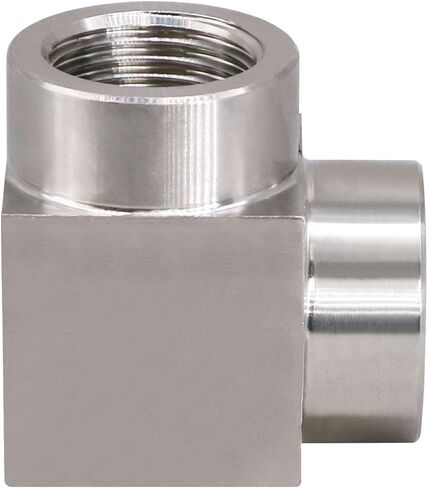 Napredak 90 degree elbow pipe fitting NPT 3/4 male to NPT 3/4 female Forged street elbow, stainless steel connector for hydraulic system pressure regulator and gauge, heavy duty 4350 psi, 1 pc in Kuwait