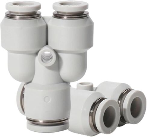 PY PW Pneumatic Quick Connector Y Type Connector 6 8 10 12 14 16mm Trachea PU Tube Quick Connector Plastic Tube Connector(PY-6) in Saudi Arabia