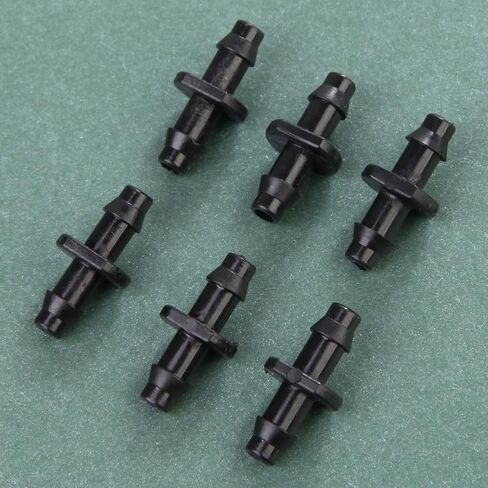 100 قطعة موصل شائك مستقيم 4/7 مللي متر أنبوب الري المشترك متعدد الاستخدامات أنبوب الري الصغير موصل مستقيم لنظام أنابيب الري in Kuwait