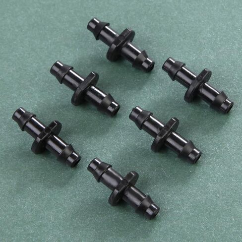 100 قطعة موصل شائك مستقيم 4/7 مللي متر أنبوب الري المشترك متعدد الاستخدامات أنبوب الري الصغير موصل مستقيم لنظام أنابيب الري in Kuwait