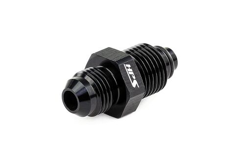 HPS AN816-06-111618INV AN إلى تركيب محول التوهج المقلوب، ألومنيوم، الحجم: AN-6 إلى 11/16"-18، الزاوية: مستقيم، أسود in Kuwait