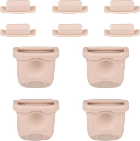 4pcs Breast Pump Diaphragm with 6pcs Nozzle Cap for Eufy, Duckbill Valve Silicone Breast Pump Replacement Parts Compatible with Eufy E10/S1/S1 Pro in Saudi Arabia