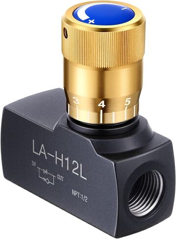 Pelopy 1/2 Inch Npt Ports Hydraulic Flow Control Needle Valve Single Direction Carbon Steel Hydraulic in Saudi Arabia