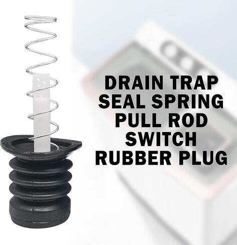 2sets Washing Machine Drain Valve,Rubber Plug Drain With Spring For Twin Tub Washer Dryer 2 In 1 Combo Washing Machine Accessories(Type B) in Saudi Arabia