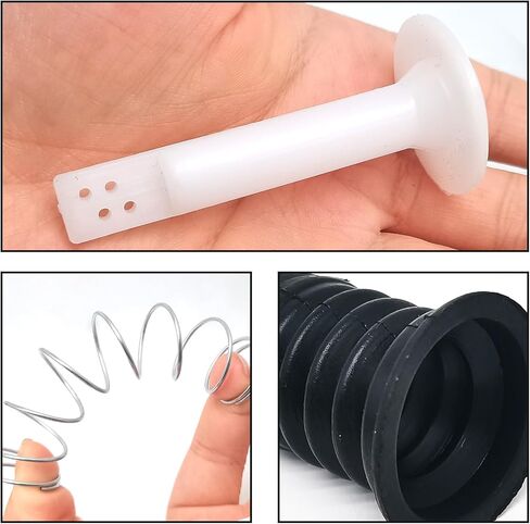 2sets Washing Machine Drain Valve,Rubber Plug Drain With Spring For Twin Tub Washer Dryer 2 In 1 Combo Washing Machine Accessories(Type B) in Saudi Arabia