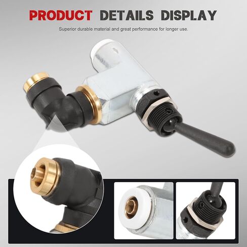 BA14500 Air Toggle Switch Pneumatic Control Valve for Peterbilt Truck 379 389, Kenworth, International LT Series 1/4 Inch Truck in Saudi Arabia