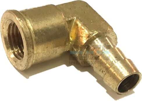 EDGE INDUSTRIAL 3/8 "معرف خرطوم إلى 1/4" أنثى NPT FNPT 90 درجة كوع نحاسي مناسب للوقود / الهواء / الماء / الزيت / الغاز / WOG (الكمية 01) in Kuwait