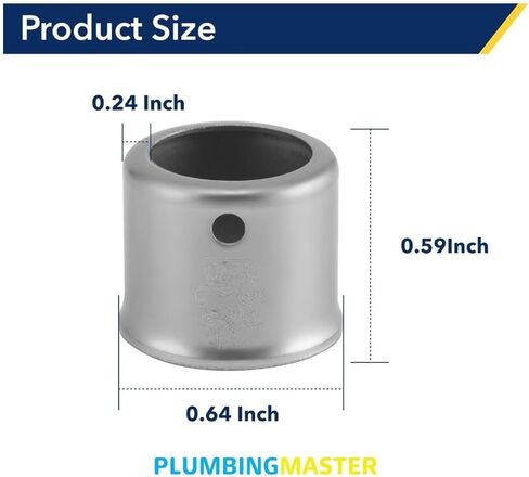 PLUMBINGMASTER 1/2 بوصة PEX أكمام ضغط من الفولاذ المقاوم للصدأ (عبوة من 100) للنحاس (ASTM F1807) أو بولي PPSU (ASTM F2159) Pex Fittings in Saudi Arabia
