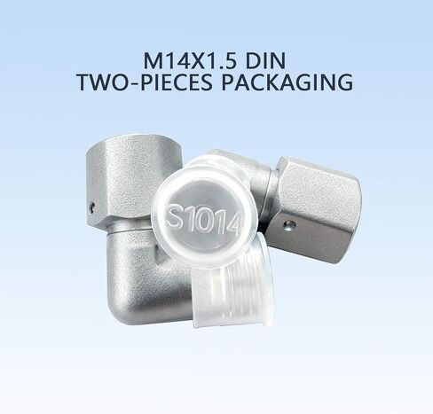 M14x1.5 Din male-to-female 90 M14 hydraulic connector, suitable for AGT China mini excavators (2 pieces per unit) in Saudi Arabia