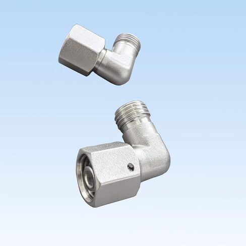 M14x1.5 Din male-to-female 90 M14 hydraulic connector, suitable for AGT China mini excavators (2 pieces per unit) in Saudi Arabia
