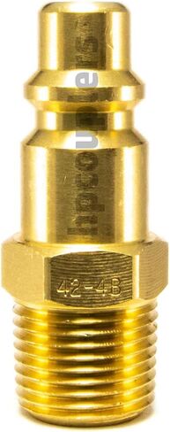 Foster 42-4B, 4 Series, Industrial Plug, 3/8" Male NPT, Brass in Saudi Arabia