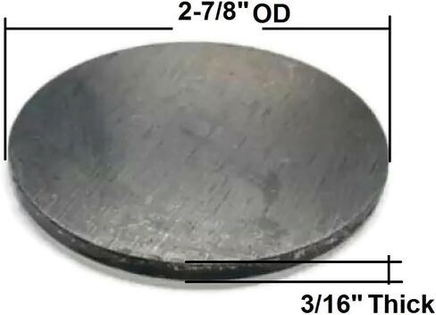10 Pieces 2-7/8" Flat Steel Weld On Tube End Cap Pipe Caps For 2 7/8" Pipe Ends 1/8" Thick in Saudi Arabia