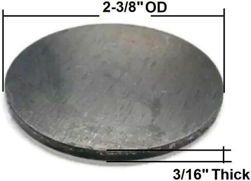 10 Pieces 2-3/8" Flat Steel Weld On Tube End Cap Pipe Caps For 2-3/8" Pipe Ends 3/16" Thick in Saudi Arabia