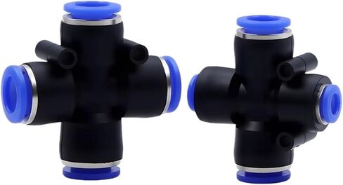 1 قطعة القصبة الهوائية موصل سريع Pza رباعية الاتجاه Pzag عبر أربعة اتجاهات قطر متغير Pzag12 إلى 8/12-6(PZAG6-4) in Kuwait