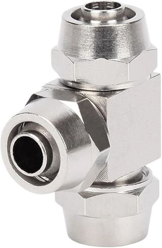 1Pcs Pneumatic Quick Twist Joint With Three-way Locking Nut, Air Pipe Joint 6/8/10/12mm(Quicktwistteepe16(flatcap)) in Saudi Arabia