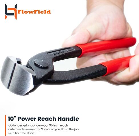 مشبك أذن مقاس 10 بوصة، أداة سحب أظافر، قطع نهائي، كماشة نجار، كماشة مشبك PEX-B، رافعة عالية من الكروم والفاناديوم in Kuwait