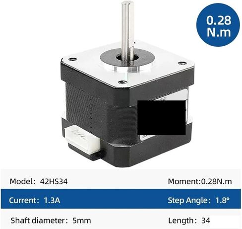 Stepper Motor 1pcs 17HS3401S 3.4cm 1.3A 28Ncm 4-Lead in Saudi Arabia