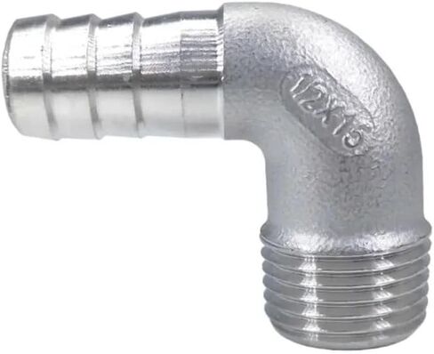خرطوم بارب BSPT أنثى ذكر الكوع 304 موصل تركيب الأنابيب غير القابل للصدأ (12mm-1l4) in Kuwait