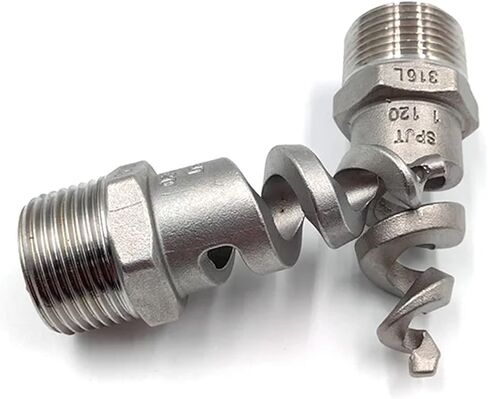 Stainless Steel Watering Mist Sprinkler Garden Lawn Irrigation Tool 3/8" 1/2" 3/4" 1/4" 1" Male Thread Full Cone Spiral Jet Nozzle(3/8") in Saudi Arabia