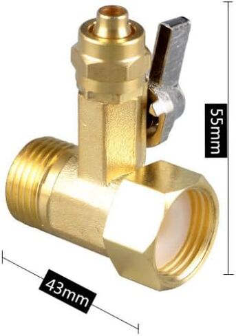 1/2 "أنثى/ذكر الموضوع 3/8" أنبوب كرة نحاسية صمام منقي مياه بالتناضح العكسي حديقة موصل حنفية المياه إكسسوارات الأجزاء الداخلية للكمبيوتر in Saudi Arabia