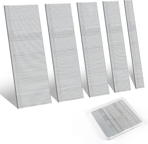 18 Gauge Brad Nails, 5 sizes(2",1-1/2",1-1/4",1",1/2"), Galvanized 18 GA Brad Nails for Pneumatic, Electric Brad Nailer Gun (1000 Counts) in Kuwait