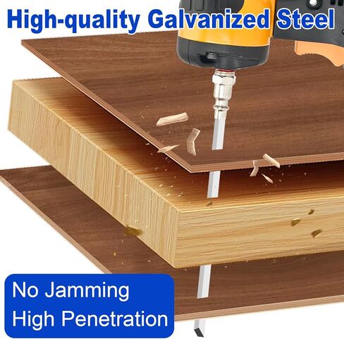 18 Gauge Brad Nails, 5 sizes(2",1-1/2",1-1/4",1",1/2"), Galvanized 18 GA Brad Nails for Pneumatic, Electric Brad Nailer Gun (1000 Counts) in Kuwait