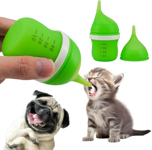 Pet Feeding Bottle for Puppies and Kittens,40ml Yellow in Kuwait