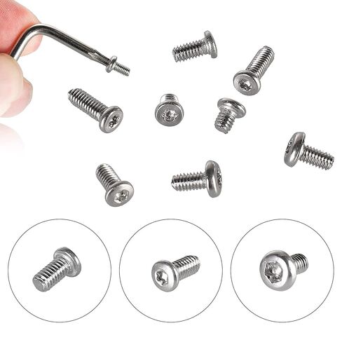 HanTof 100pcs Pocket blade knife handle screws,Knife Pocket Clip Screw,Tactical Survival Knife Screw,EDC folding knives hilt fasteners,shaft pivot pin rivets,M2.5 Machine Screws,Stainless Steel,4 Type in Saudi Arabia