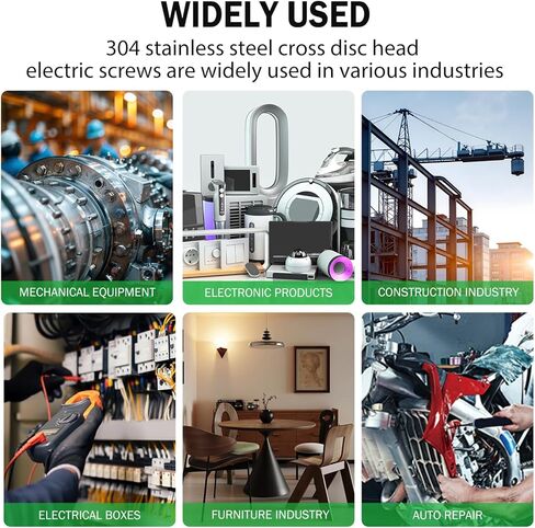 Twidec/Machine Screw Kit,304 Stainless Steel #6-32#8-32 Electrical Long Outlet Screws Phillips Pan Head Electricians Screws 102PCS 5/8 to 2 inch for Wall Plate Switch, Receptacles Mounting Screw in Saudi Arabia