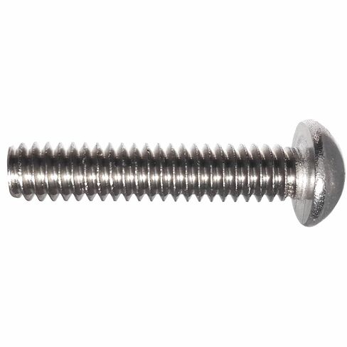 8-32 x 3/8" Round Head Machine Screws, Slotted Drive, Stainless Steel 18-8, Full Thread, Bright Finish, Machine Thread, Quantity 100 by Fastenere in Saudi Arabia