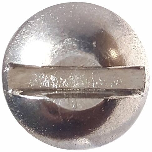 8-32 x 3/8" Round Head Machine Screws, Slotted Drive, Stainless Steel 18-8, Full Thread, Bright Finish, Machine Thread, Quantity 100 by Fastenere in Saudi Arabia